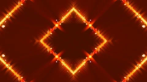 Motion gold light and particles on dark red background, loop Stock Footage 113353896
