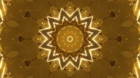 Motion gold particles and flashing light, abstract background, loop Stock Footage 84643267