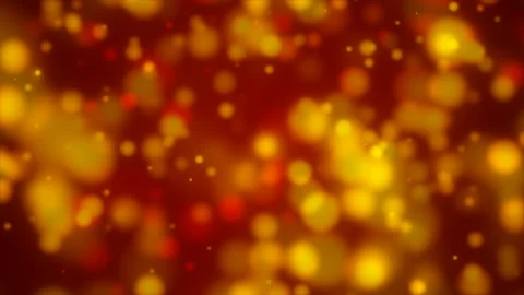 Motion gold particles on red background, abstract background, loop Stock Footage 93462897