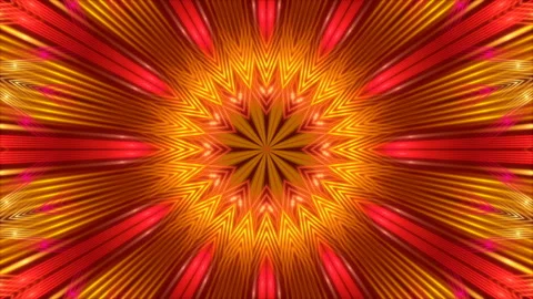 Motion gold rays and flashing light on red background, loop Stock Footage 188687497