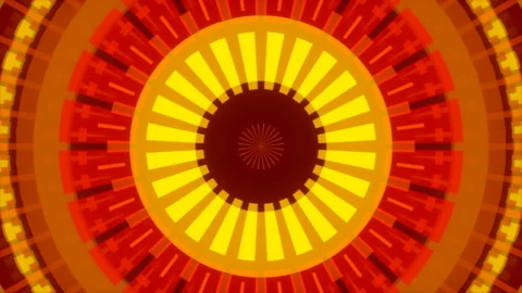 Motion gold shapes on red background, loop Stock Footage 90087931