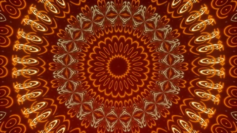 Motion gold shapes on red background, loop Stock Footage 126561496