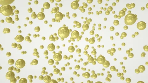 Motion golden balls on white background 스톡 동영상 246146491