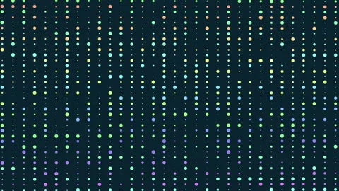 Motion gradient rainbow dots pattern Stock Footage 195537307