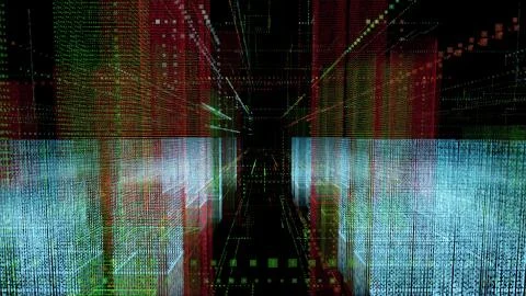 Motion graph coloured voluminous figures of different shape イラスト素材