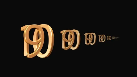 A motion graphic of a 10 Second Countdown Timer Stock Footage 88487868