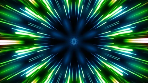 Motion graphic 4K seamless loop of flying into digital technologic tunnel. Fu 스톡 동영상 126824165