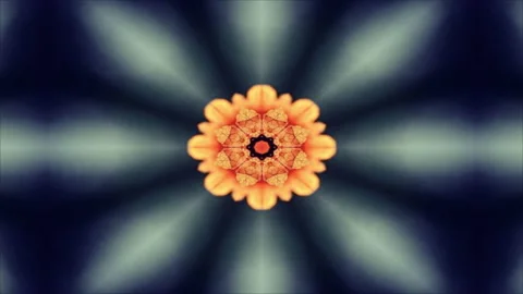 Motion graphic: 4K Seamless loop kaleidoscopic background. geometric kaleida Stock Footage 193856521