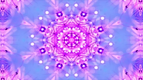 Motion graphic: 4K Seamless loop kaleidoscopic background. geometric kaleida Stock Footage 193856737