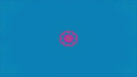 Motion graphic: 4K Seamless loop kaleidoscopic background. geometric kaleida Stock Footage 193866160