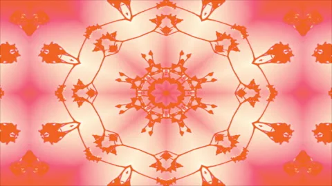 Motion graphic: 4K Seamless loop kaleidoscopic background. geometric kaleida Stock Footage 193870415