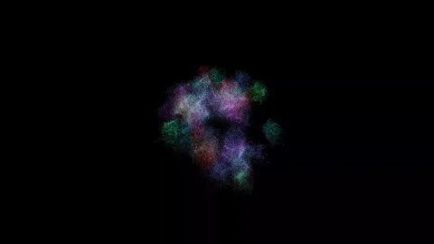 Motion graphic 4K seamless loop of flying into digital technologic tunnel. .. Video stock 265395951