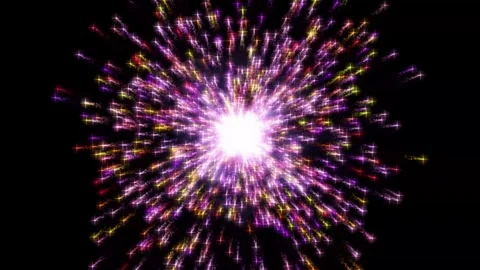 Motion graphic 4K seamless loop of flying into digital technologic tunnel. .. Stock Footage 265395953