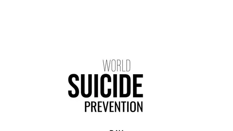 Motion graphic about world suicide prevention day concept Stock Footage 138744180