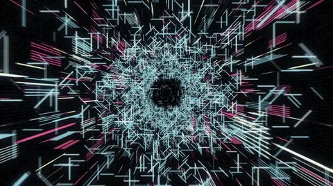 Motion graphic for abstract datacenter, server, internet, speed. Animation Stock Illustration