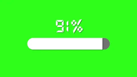 A motion graphic animation of a progress bar loading from zero to one hundr.. Stock Footage 333885776