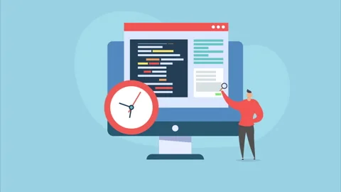 Motion Graphic Animation of Technical SEO, SEO Tools, Website Coding, Stock Footage 255965135