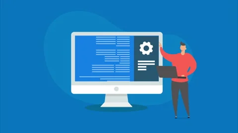 Motion Graphic Animation of Technical SEO, SEO Tools, Website Coding, Stock Footage 256069136
