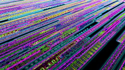 Motion Graphic Animation Video High-Tech Data Movement - Abstract Visuals 스톡 동영상 299886894