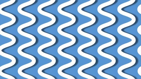 Motion graphic animation of white pattern lines on light blue background Stock Footage 240776729