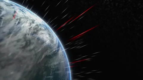 Motion graphic background Earth aurora ascending Stock Footage 246338903