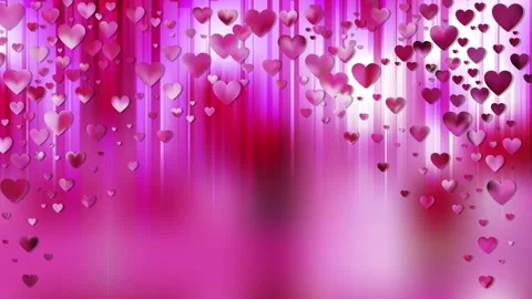 Motion graphic background featuring pink and red hearts, typically used for Stock Footage 328574193