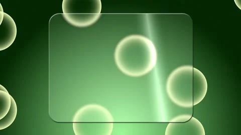 Motion graphic background. glassmorphism frame with bubbles on the background Stock Footage 303267577