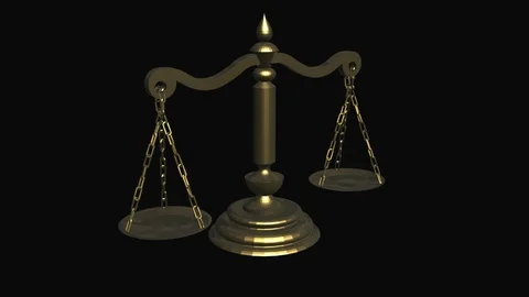 A motion graphic of Balancing Scale or in some instances referred to as a Scale  動画素材 88487876