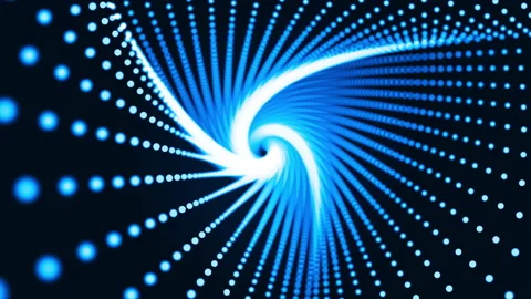 Motion graphic of Blue dot abstract background technology concept Stock Footage 143752285