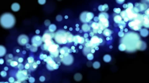 Motion graphic of Blue lighting particle wave levitation abstract background Stock Footage 143753379