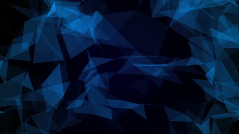 Motion graphic of blue polygonal abstract background, Seamless loop video Stockbeeldmateriaal 139321848