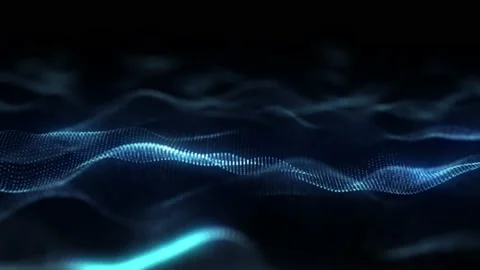 Motion graphic of blue wave abstract backgrounds Stock Footage 138272761