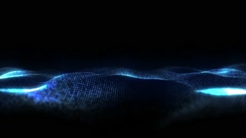 Motion graphic of blue wave abstract backgrounds Stock Footage 138756428