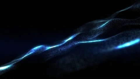Motion graphic of blue wave abstract backgrounds Stock Footage 138756467