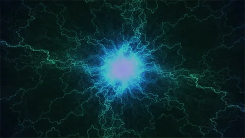 Motion graphic: color effect flash lights, Light  beam. Video stock 283254771