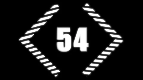 A motion graphic of count down from 60 seconds Stock Footage 279221788