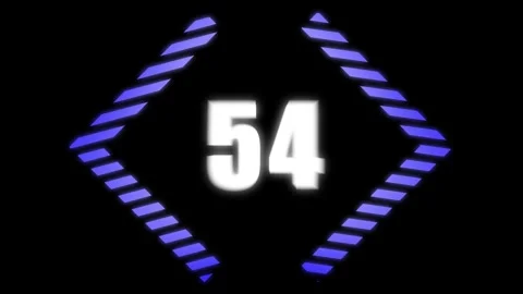 A motion graphic of count down from 60 seconds Stock Footage 279221824