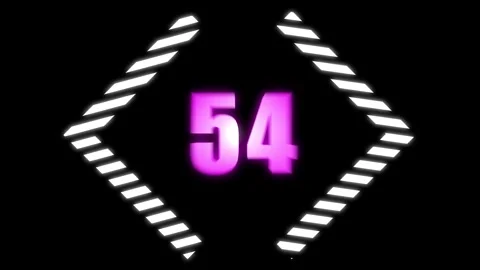 A motion graphic of count down from 60 seconds Stock Footage 279221877