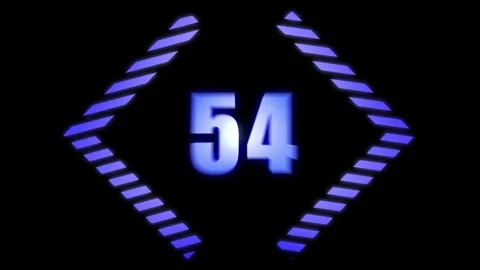 A motion graphic of count down from 60 seconds Stock Footage 279221915