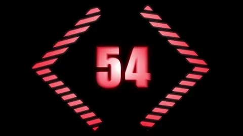 A motion graphic of count down from 60 seconds Stock Footage 279221984