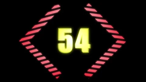 A motion graphic of count down from 60 seconds Stock Footage 279222027