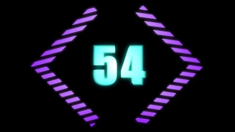A motion graphic of count down from 60 seconds Stock Footage 279222087