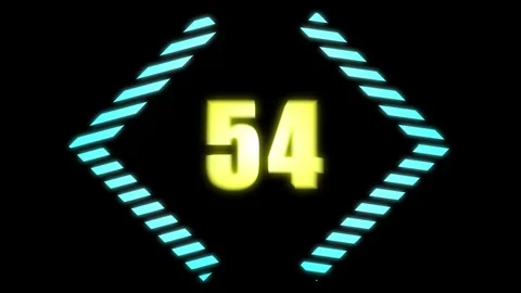 A motion graphic of count down from 60 seconds Stock Footage 279222287