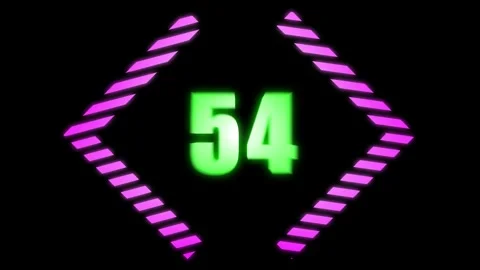 A motion graphic of count down from 60 seconds Stock Footage 279222408