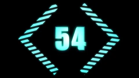 A motion graphic of count down from 60 seconds Stock Footage 279222455