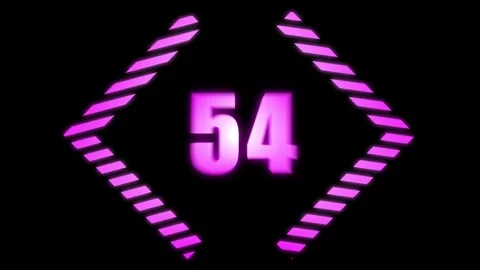 A motion graphic of count down from 60 seconds Stock Footage 279222512