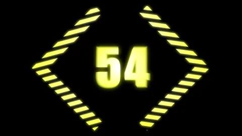 A motion graphic of count down from 60 seconds Stock Footage 279222627