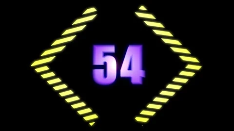 A motion graphic of count down from 60 seconds Stock Footage 279222798