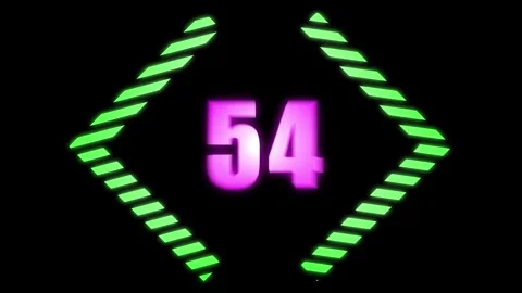 A motion graphic of count down from 60 seconds Stock Footage 279223016