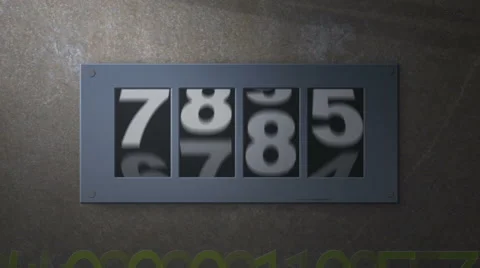 Motion Graphic counter Stock Footage 66460315